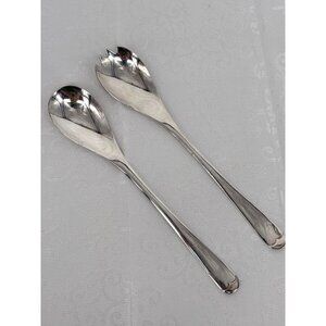 Vintage Silver Plated England Salad Serving Set‎